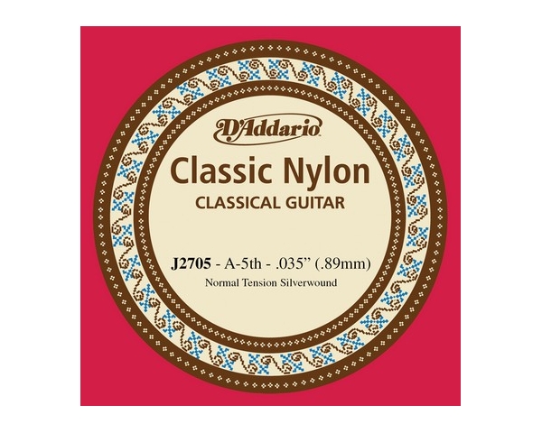 D'ADDARIO J2705 CORDA SFUSA PER CHITARRA CLASSICA TENSIONE NORMALE