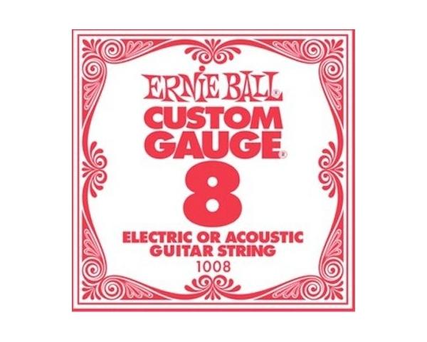 ERNIE BALL ERNIEBALL CUSTOM GAUGE 08 CORDA SFUSA PER CHITARRA ACUSTICA/ELETTRICA