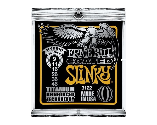 ERNIE BALL ERNIEBALL 3122 COATED HIBRYD SLINKY 9-46 MUTA PER CHITARRA ELETTRICA