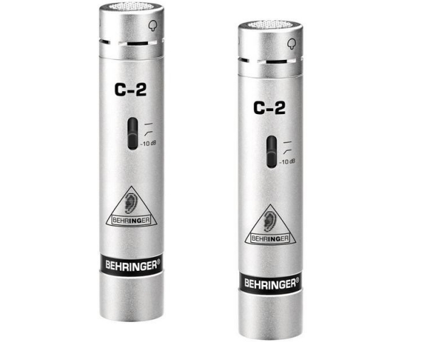 Behringer  C2 COPPIA SELEZIONATA MATCHED MICROFONI CONDENSATORE VOCE STRUMENTI + STEREO-BAR CON CLAMPS