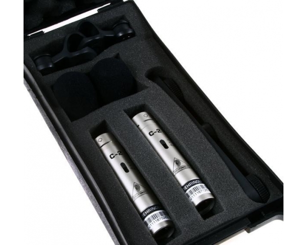 Behringer  C2 COPPIA SELEZIONATA MATCHED MICROFONI CONDENSATORE VOCE STRUMENTI + STEREO-BAR CON CLAMPS