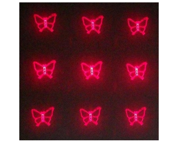 GHOST MINI FIRE GOBO LASER ROSSO 100mW + VERDE 50mW + TREPPIEDE + STAFFA A PARETE + ALIMENTATORE