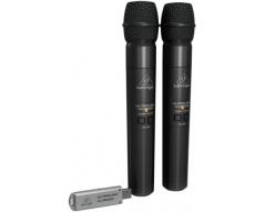 Behringer  ULM202-USB ULTRALINK DOPPIO MICROFONO PALMARE A MANO 2.4 GHZ + PRATICO RICEVITORE USB X MIXER XENYX Q/QX/CASSE WIRELE