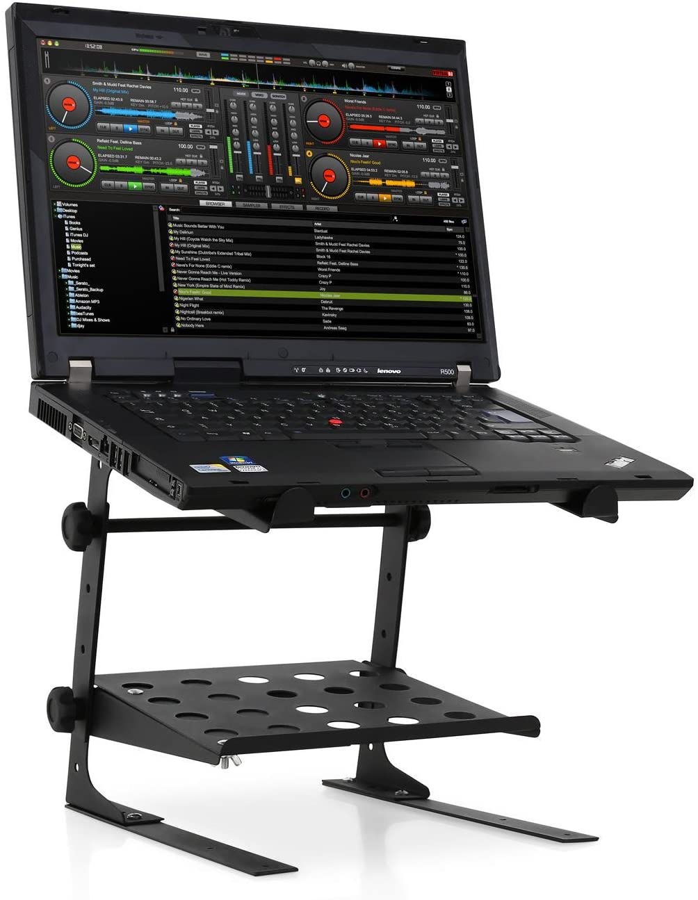Extreme  DJ LT3 SUPPORTO LAP-TOP PRO DP.R RIPIANO FORATO ALTEZZA E LARGHEZZA REGOLABILI