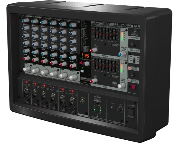 Behringer  PMP560M MIXER ATTIVO 500W 6 CANALI EFFETTI KLARK TEKNIK