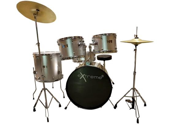 Extreme  D-1000 SILVER BATTERIA ACUSTICA PROFESSIONALE COLORE SILVER