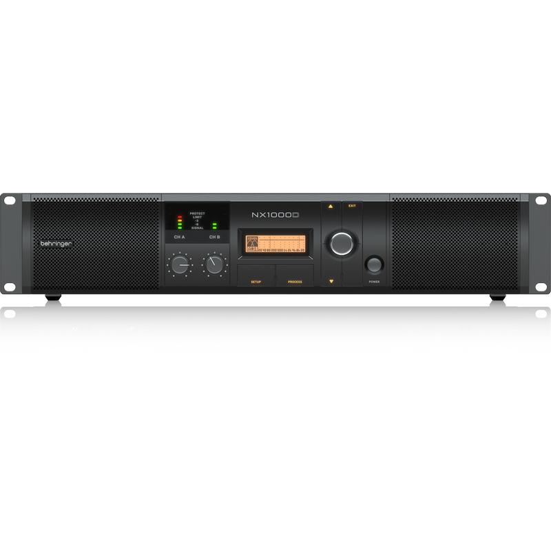 Behringer  NX1000D FINALE DI POTENZA 1000 WATT 2 CANALI CON COMPENSAZIONE AUTOMATICA DELLâ€™ IMPEDENZA + DSP