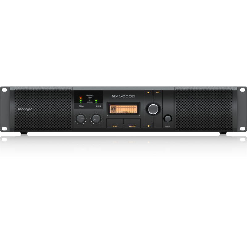 Behringer  NX6000D FINALE DI POTENZA 6000 WATT 2 CANALI CON COMPENSAZIONE AUTOMATICA DELLâ€™ IMPEDENZA + DSP