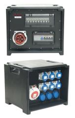 Extreme POWER-BOX PORTATILE SPIE RETE INGRESSO SPINA 32A MASCHIO 5P USCITE 6 PRESE CEE 16A 2P+ 3 SCHUKO 16A + 32A 5P LOOP