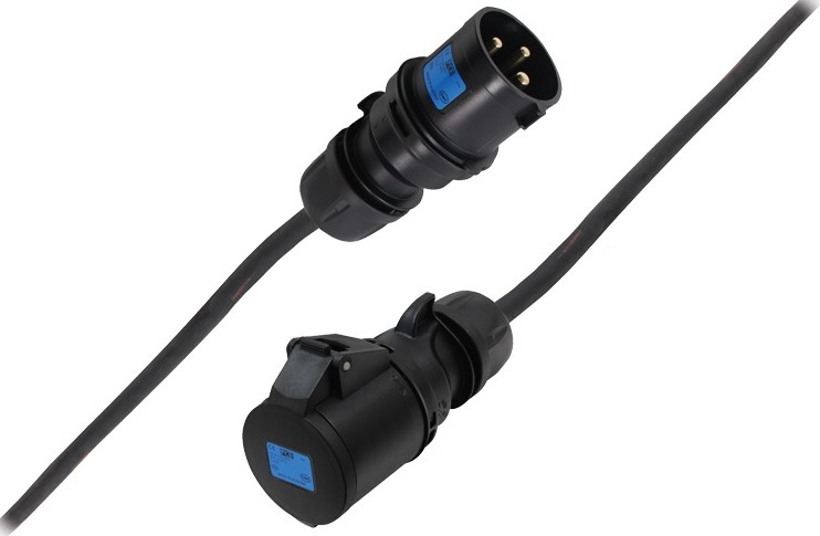 Extreme PROLUNGA CORRENTE 5 METRI CEE 32A 1PH+N+E IP44 3POLI 230V 7000W CAVO NEOPRENE/H07RN-F 3Ã—2.5 SPINA-PRESA MASCHIO-FEMMINA