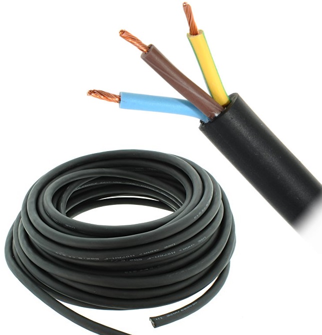 Extreme CAVO ALIMENTAZIONE H07RN-F ISOLAMENTO NEOPRENE G3X2,5 CON 3 CONDUTTORI SEZIONE 2.5MM2 2P+GIALLO/VERDE