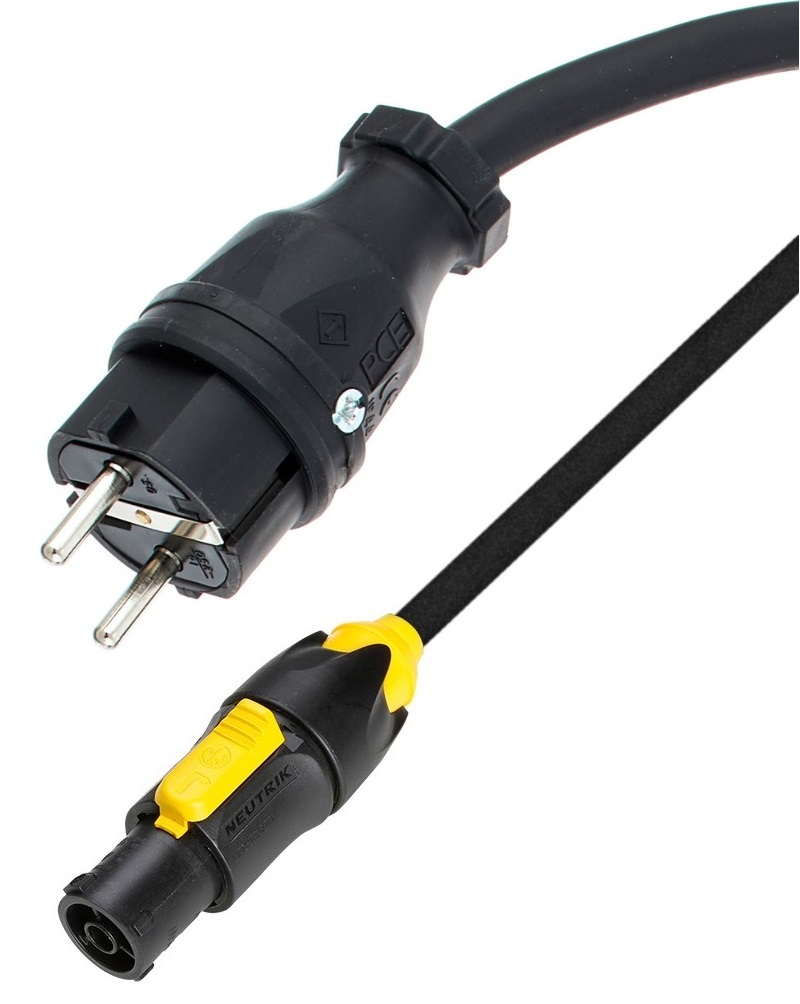 Extreme CAVO ALIMENTAZIONE RETE 3 MT SPINA ENTRATA PCE-324015 SCHUKO 16A-3P PRESA USCITA NEUTRIK POWERCON OUT TRUE-1 16A NAC3FXW