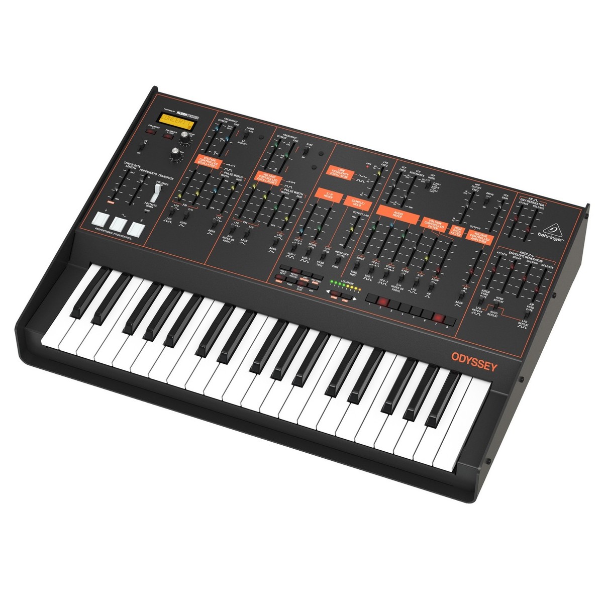 Behringer  ODYSSEY SINTETIZZATORE ANALOGICO 37 TASTI ARPEGGIATORE E SEQUENCER INCORPORATI FX KLARK TEKNIK MIDI â€“ USB