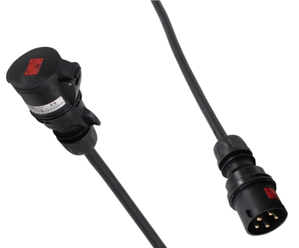 Extreme PROLUNGA ALIMENTAZIONE CEE 32A 3PH+N+E IP44 5POLI 415V 20 METRI SPINA PCE 025-6XS CAVO NEOPRENE/H07RN-F 5X6MM2 PRESA FEM