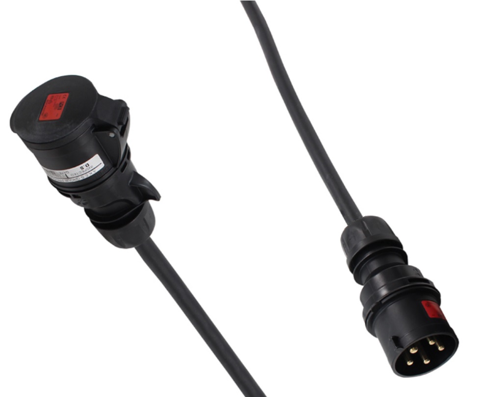 Extreme PROLUNGA ALIMENTAZIONE CEE 32A 3PH+N+E IP44 5POLI 415V 5 METRI SPINA PCE 025-6XS CAVO NEOPRENE/H07RN-F 5X6MM2 PRESA FEMM