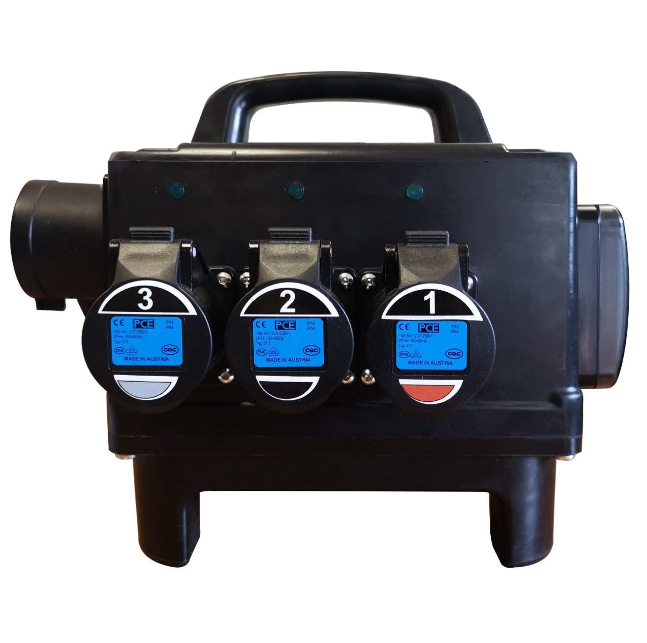 Extreme POWER-BOX QUALITAâ€™ GOMMA BUTILICA VULCANIZZATA SPINA PANNELLO 32A 5P 6 PRESE CEE 16A 3P SPIE RETE DOPPIA PROTEZIONE RC