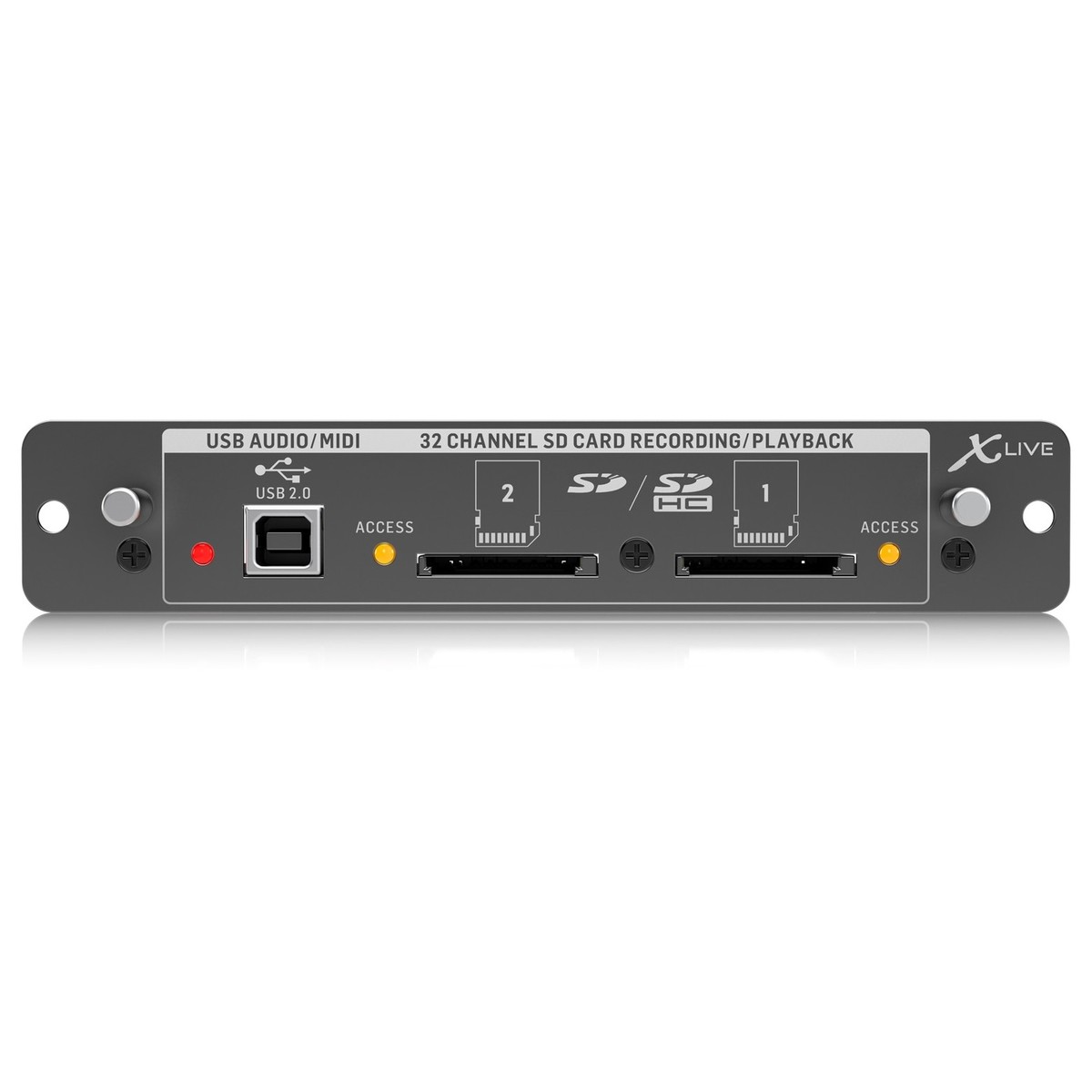 Behringer  X-LIVE SCHEDA DI ESPANSIONE X32 PER REC/PLAYBACK A 32 CANALI SU SD/SDHC E INTERFACCIA MIDI USB