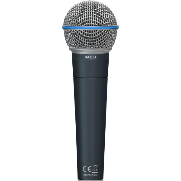 Behringer  BA 85A MICROFONO DINAMICO SUPERCARDIOIDE PER VOCE + CLAMP + CASE