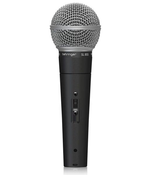 Behringer SL85S MICROFONO DINAMICO CARDIOIDE SWITCH ON-OFF + CASE PER VOCE E HOME RECORDING