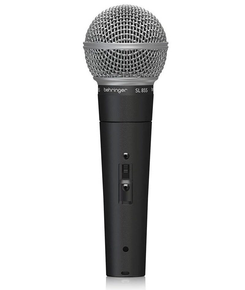 Behringer SL85S MICROFONO DINAMICO CARDIOIDE SWITCH ON-OFF + CASE PER VOCE E HOME RECORDING