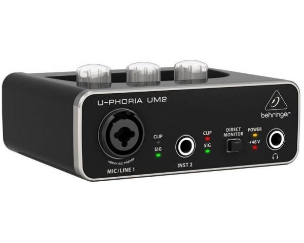 Behringer U-PHORIA STUDIO BUNDLE INTERFACCIA AUDIO USB UM2 + MICROFONO C1 + CUFFIE HPS5000