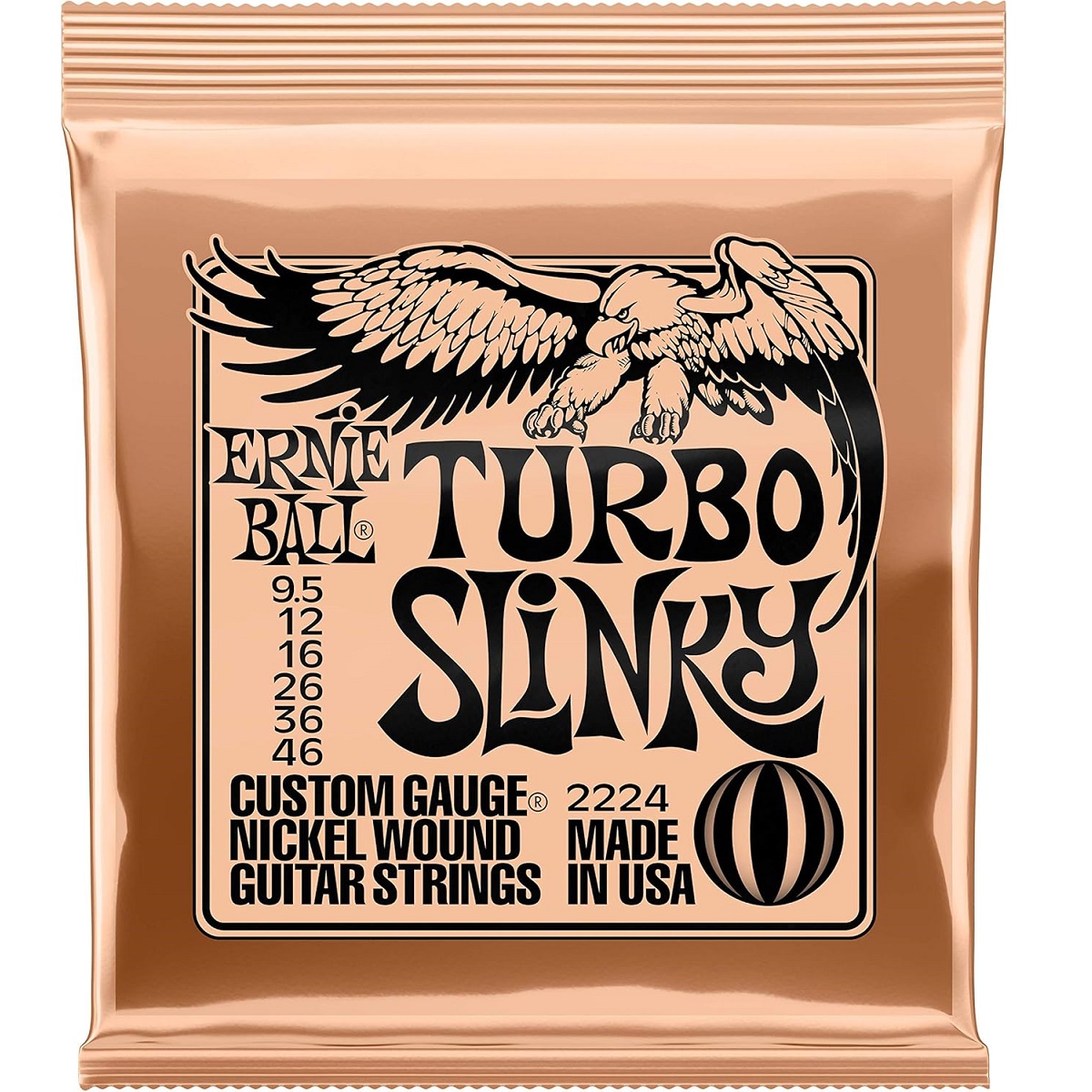 ERNIEBALL ERNIE BALL 2224 TURBO SLINKY 9.5 - 46