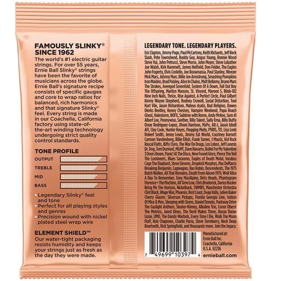 ERNIEBALL ERNIE BALL 2224 TURBO SLINKY 9.5 - 46