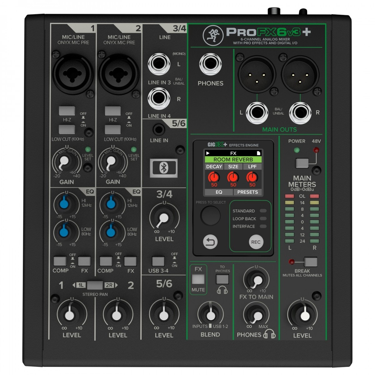 MACKIE PROFX6 V3+ MIXER PROFESSIONALE