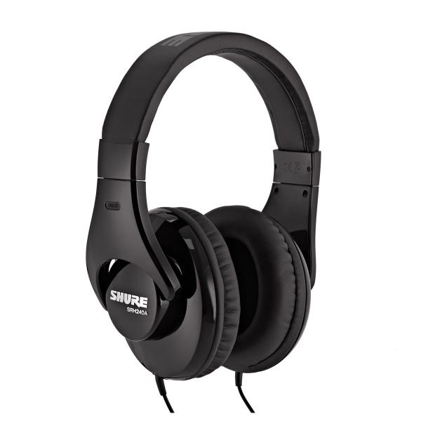 SHURE SRH240-A-BK CUFFIA UNIVERSALE CHIUSA PROFESSIONALE LIVE STUDIO DJ