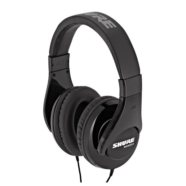 SHURE SRH240-A-BK CUFFIA UNIVERSALE CHIUSA PROFESSIONALE LIVE STUDIO DJ