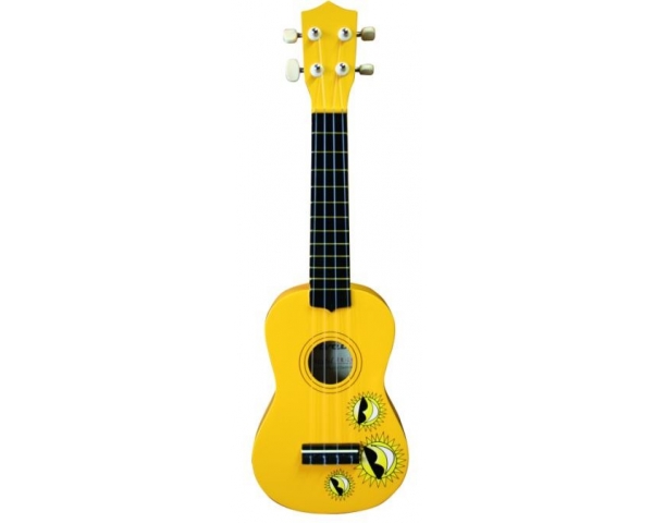 OLVEIRA UK20YW UKULELE CORDE PER BAMBINI MANICO IN LEGNO DURO - TASTIERA E PONTE IN PALISSANDRO - MECCANICHE CROMATE - COLORE YE