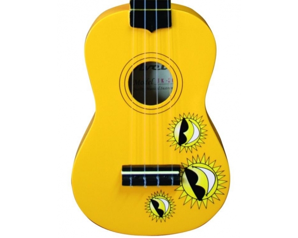 OLVEIRA UK20YW UKULELE CORDE PER BAMBINI MANICO IN LEGNO DURO - TASTIERA E PONTE IN PALISSANDRO - MECCANICHE CROMATE - COLORE YE