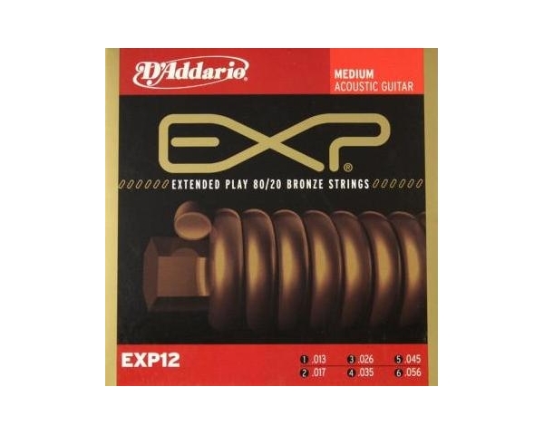 D'ADDARIO EXP12 PHOSPHORE CORDE CHITARRA ACUSTICA 13-56