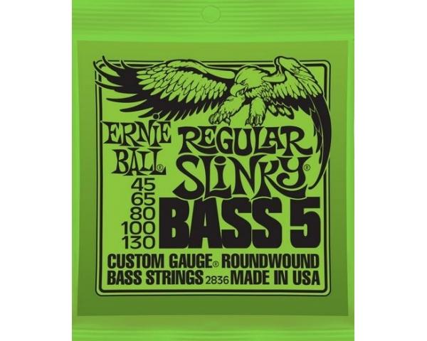 ERNIE BALL REGULAR SLINKY BASS 5 2836 45-130 MUTA PER BASSO ELETTRICO