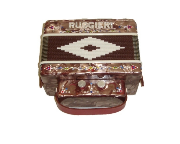 RUGGIERI ORGANETTO IN SOL DUE BASSI IN LEGNO COLOR CAFFE'