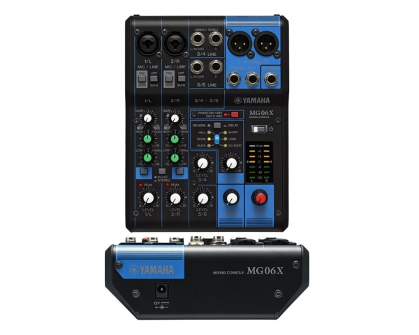 YAMAHA MG06X MIXER PASSIVO 6 CANALI EFFETTI SPX 6 PROGRAMMI