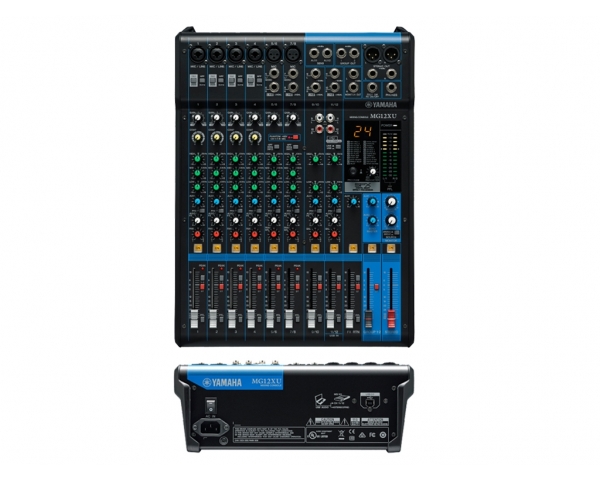 YAMAHA MG12XU MIXER USB CON EFFETTI 12 CANALI ALIMENTAZIONE PHANTOM