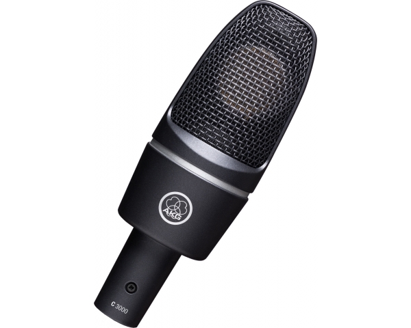 AKG ACOUSTIC AKG C3000 MICROFONO DA STUDIO A CONDENSATORE LARGO DIAFRAMMA PER VOCE E STRUMENTI C-3000-B