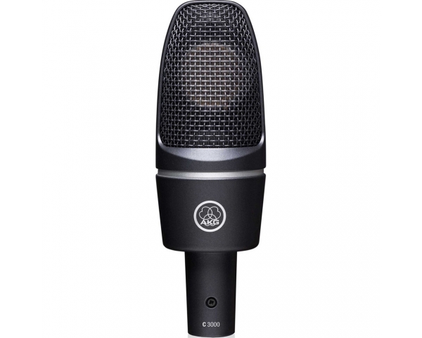 AKG ACOUSTIC AKG C3000 MICROFONO DA STUDIO A CONDENSATORE LARGO DIAFRAMMA PER VOCE E STRUMENTI C-3000-B