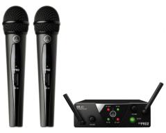 AKG ACOUSTIC AKG WMS40 MINI DUAL VOCAL SET MAN ISM2-3 DOPPIO RADIOMICROFONO PER VOCE