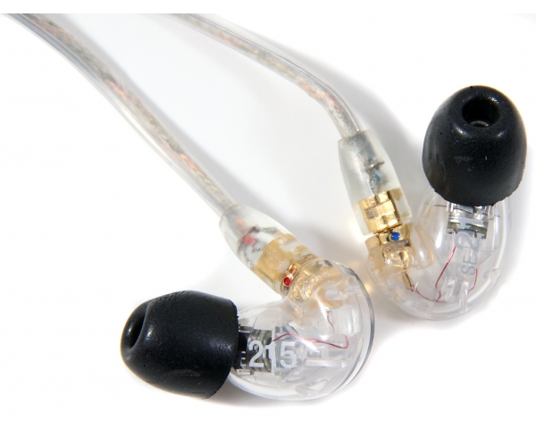 SHURE SE215-CLE-FS NUOVO AURICOLARE ISOLAMENTO SONORO CLEAR TRASPARENTE IN EAR MONITOR