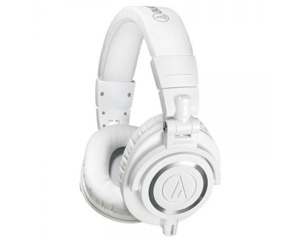 AUDIO TECHNICA AUDIO-TECHNICA ATH M50X-WH WHITE CUFFIA DINAMICA CHIUSA BIANCA PER MONITOR PIEGHEVOLE