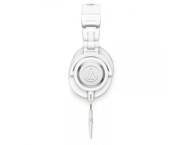 AUDIO TECHNICA AUDIO-TECHNICA ATH M50X-WH WHITE CUFFIA DINAMICA CHIUSA BIANCA PER MONITOR PIEGHEVOLE