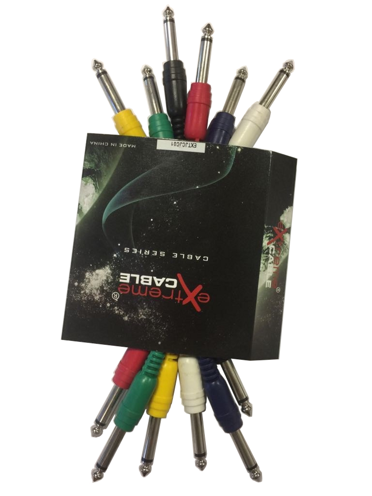 EXTREME JJ01 CAVO JACK MONO-JACK MONO 1-4" 6 3mm 0,1 MT SET 6
