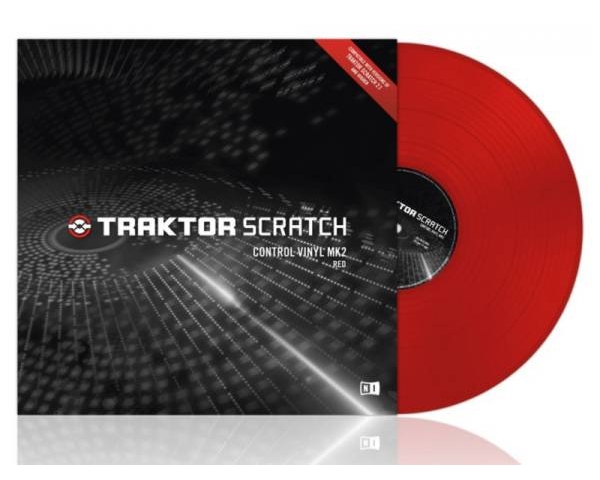 NATIVE INSTRUMENTS TRAKTOR SCRATCH CONTROL VINYL RED MKII VINILE DI CONTROLLO MK2