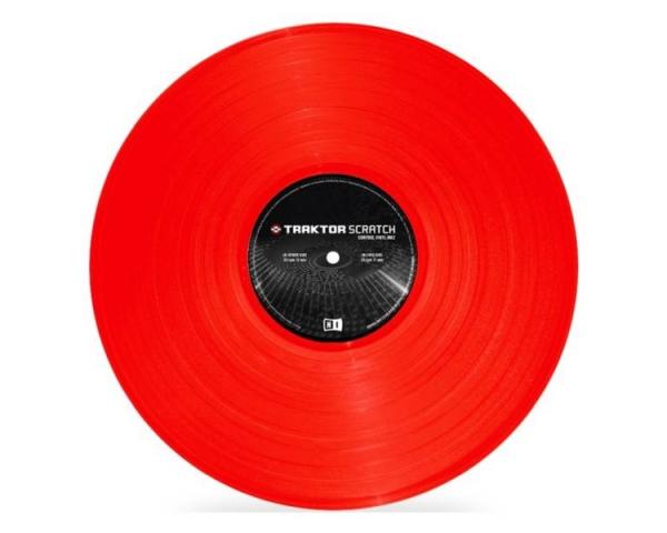 NATIVE INSTRUMENTS TRAKTOR SCRATCH CONTROL VINYL RED MKII VINILE DI CONTROLLO MK2