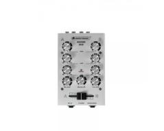 OMNITRONIC GNOME 202 SILVER MINI MIXER DJ 2 CANALI STEREO MICROFONO CUFFIA