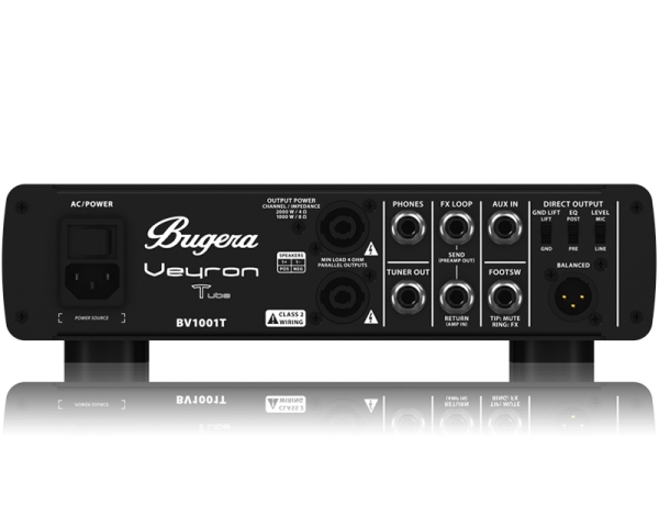BUGERA BV1001-T VEYRON TUBE TESTATA VALVOLARE PER BASSO 2000 WATT