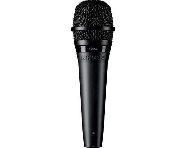 SHURE PGA57XLR MICROFONO DINAMICO CARDIOIDE PER STRUMENTI + SUPPORTO ASTA + CUSTODIA + CAVO XLR MASCHIO XLR FEMMINA