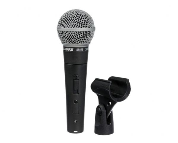 SHURE SM58-SE SWITCH MICROFONO DINAMICO SM58S CARDIOIDE PER VOCE SM 58 CON INTERRUTTORE ON-OFF